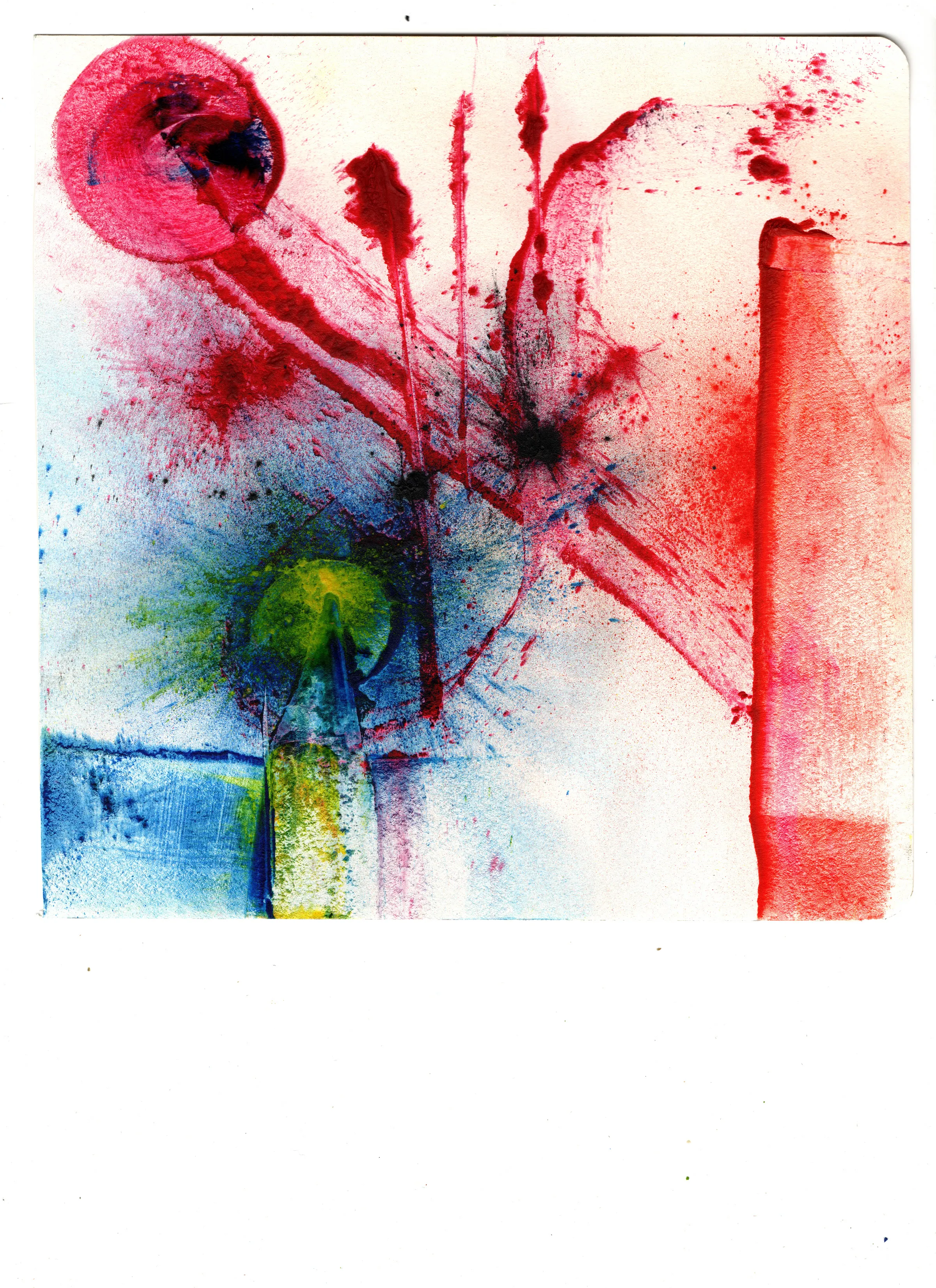 Caracas Nocturna — toner study, base 06; intentional white scan border