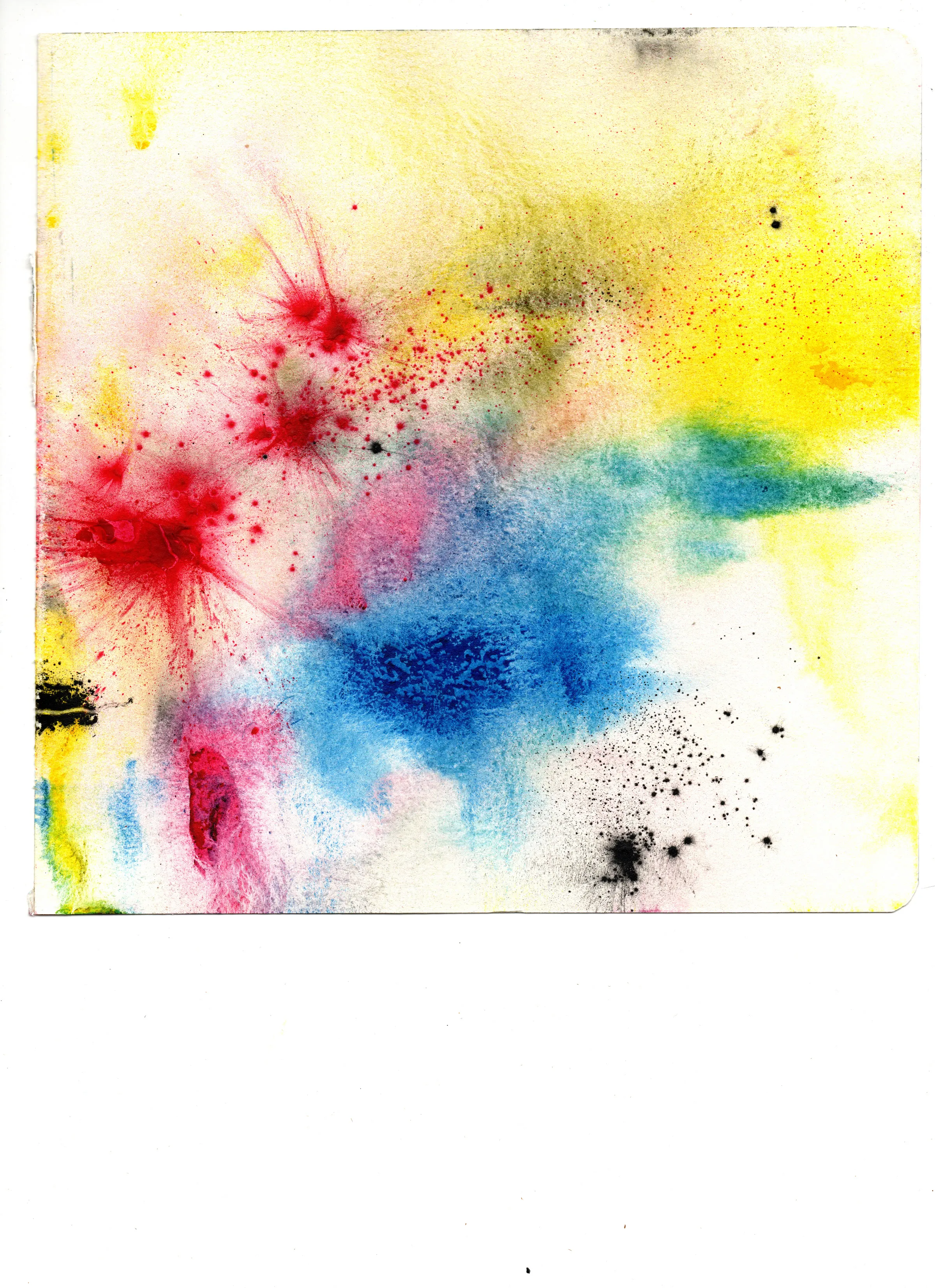 Caracas Nocturna — toner study, base 07; intentional white scan border
