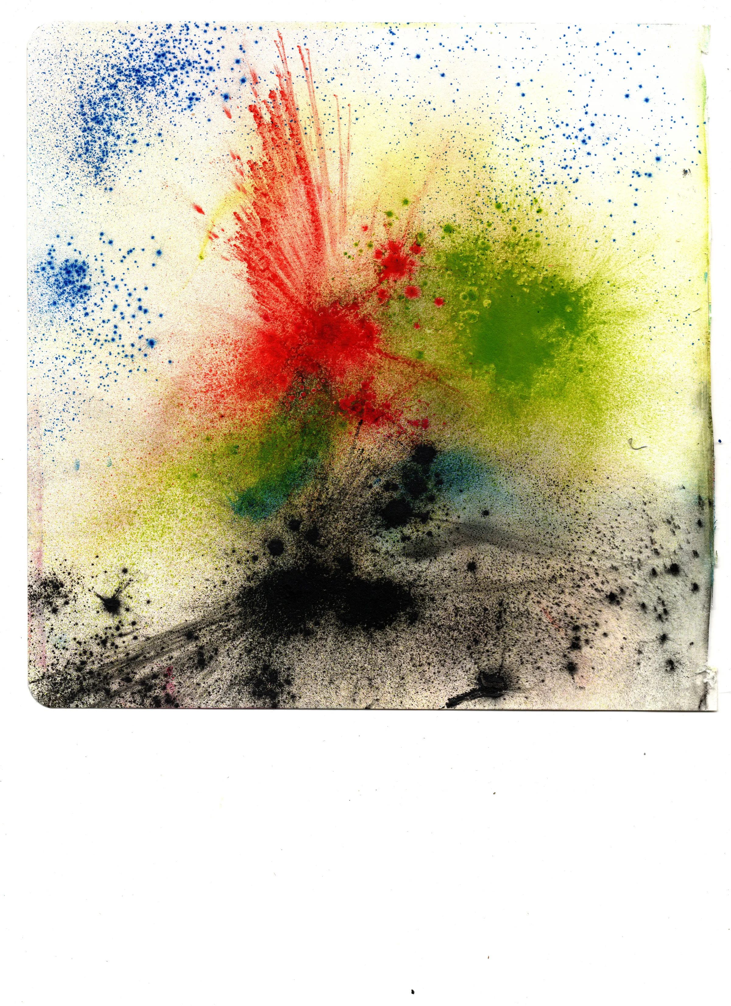 Caracas Nocturna — toner study, base 10; intentional white scan border
