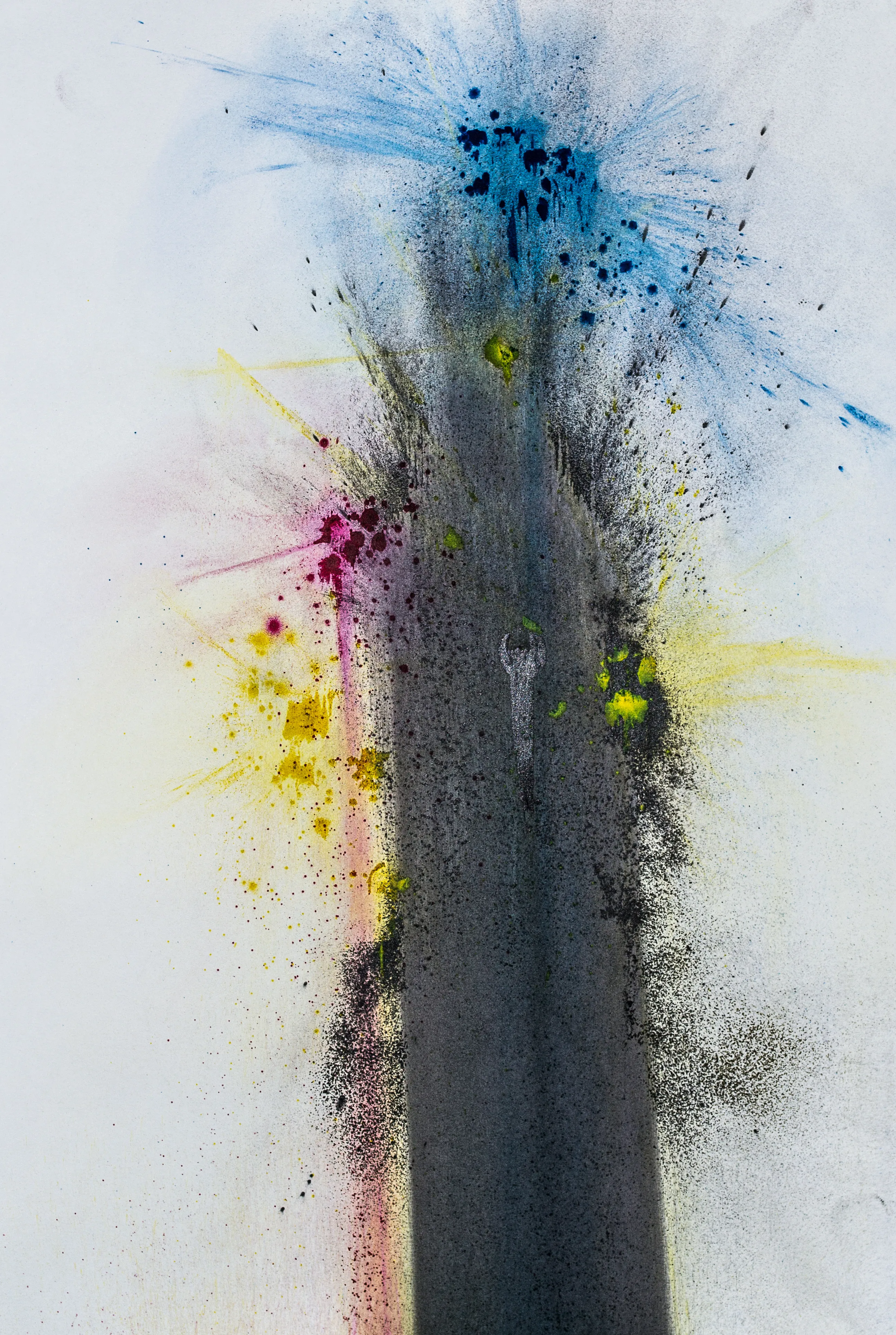 Cosmopolitical City — toner on watercolour paper
