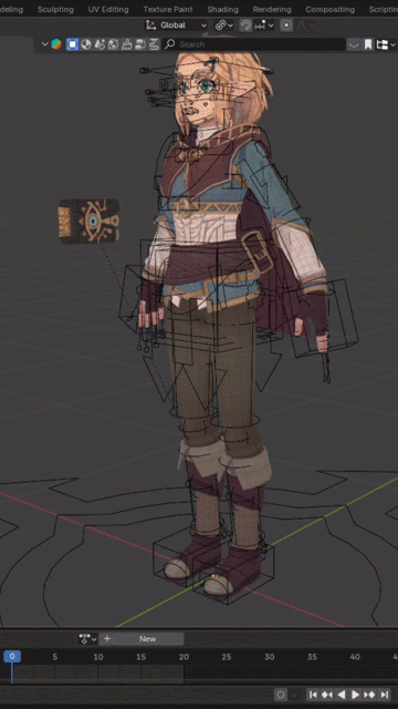 Zelda 3D Model - Final Render Animation